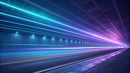 light trails on the road