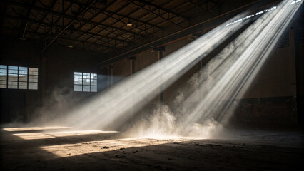 Sunlit Industrial Warehouse