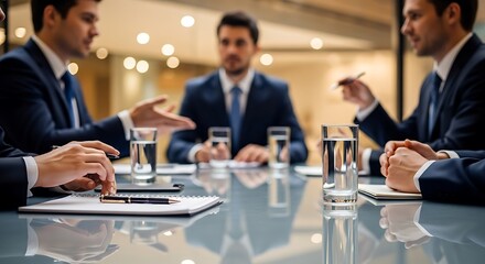 Fototapeta premium Businessmen meeting discussion teamwork collaboration