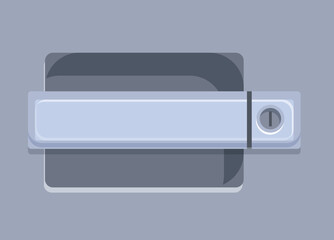 Secure and stylish door handle providing access and enhancing home security