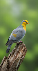 Obraz premium Colorful tropical birds perched on a branch in nature