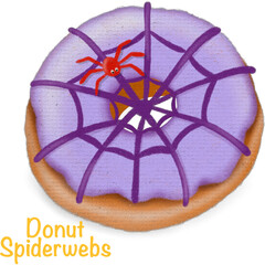 A collection of cute Halloween candies, cupcakes, and desserts, Perfect for stickers, cards or digital scrapbooking.