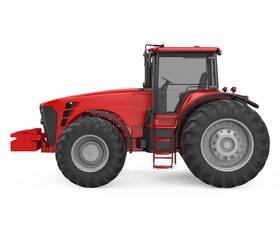 Red Tractor Isolated