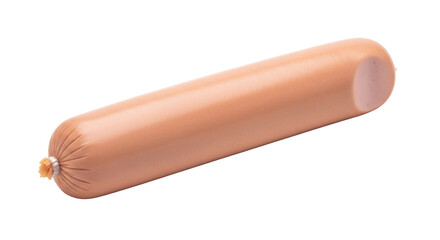 Isolated bologna sausage, meat product ready to cook for food preparation, lunch or picnic snack © Emma