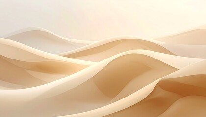 Abstract image of layered, flowing, desert-like sand dune forms