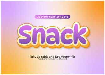 Snack text effect