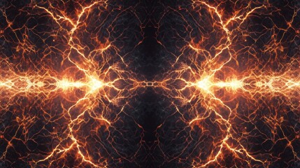 The image is of two glowing, fiery branches that are intertwined