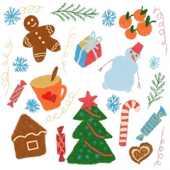 New Year's sketch-drawing 