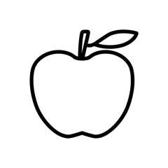 Symbol of apple outline icon vector illustration design