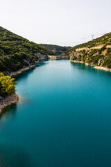 Sainte-Croix Hydroelectric Dam on the Verdon Forming Lake Sainte-Croix
