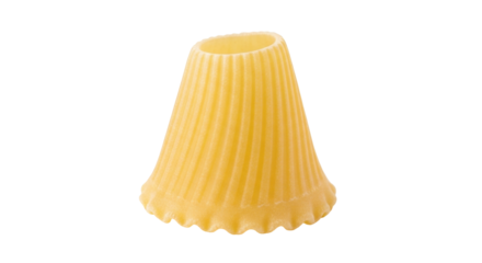 Isolated Lumaconi Grande, a Large Ridged Pasta Shape Used in Italian Cooking, Culinary Art