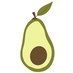 Avocado vector illustration 