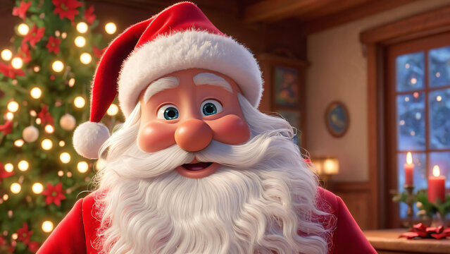 The warm heart of the north pole visiting a cozy christmas living room