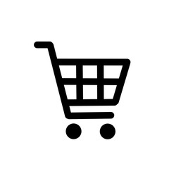Shopping cart icon for e-commerce and online retail design／ネットショッピング・オンライン販売に使えるカートアイコン