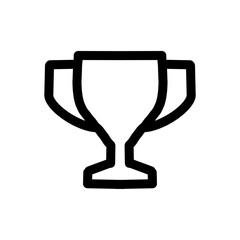 Trophy cup icon for success, achievement, and competition／成功・達成・競争を象徴するトロフィーアイコン