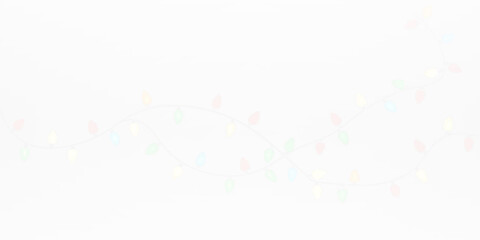 Colorful Christmas Garland PNG An Excellent Overlay Option for Enhancing and Beautifying Your Holiday Photo Background