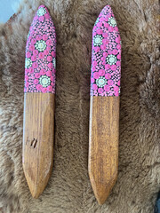 Aboriginal wooden clapsticks
