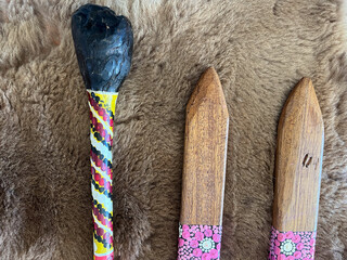 Aboriginal wooden clapsticks