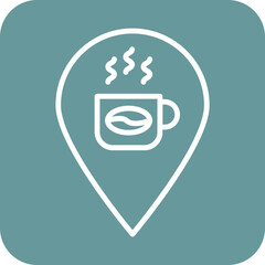 Cafe Location Icon Style
