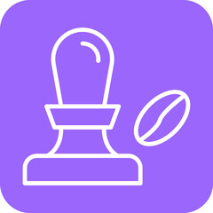 Coffee Tamper Icon Style