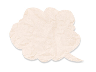 Chat bubble icon or Speech bubble symbol. Paper speech bubble, cloud, bubble, speech. Graphic resources about speech bubble. Blank Bubbles
