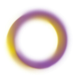 Abstract Purple Yellow Gradient Circle Design Element