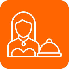 Chef Female Icon Style