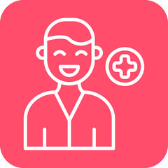 Male Patient Icon Style