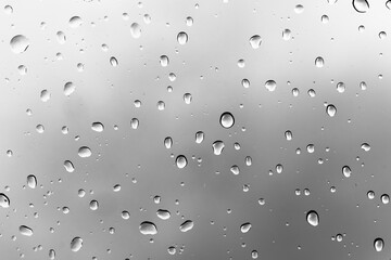 a close up of water droplets on a window