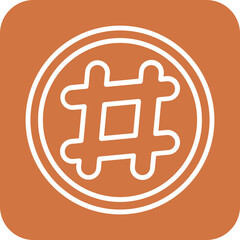 Hashtag Icon Style