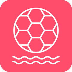 Obraz premium Beach Soccer Icon Style