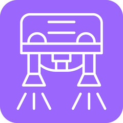 Flyboarding Icon Style