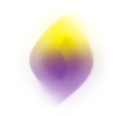 Abstract Yellow and Purple Gradient Shape