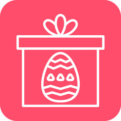 Easter Gift Icon Style