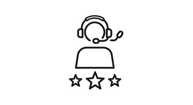 Isolated support services agent provides service with a headset and receives high reviews