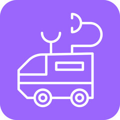 Spsce Car Icon Style