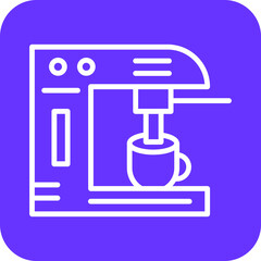 Coffee Maker Icon Style