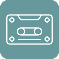 Obraz premium Cassette Icon Style