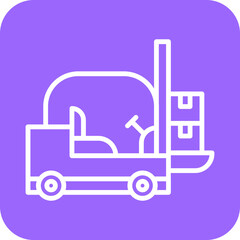 Fork Lift Icon Style