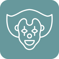 Scary Clown Icon Style
