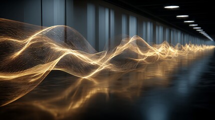 recycled art, modern installation, eco design, sustainable art, abstract sculpture, contemporary gallery, environmental artwork, creative recycling, minimal interior, art and technology, light install