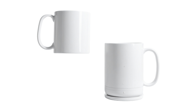 Compact self-washing coffee container with digital interface, isolated on transparent backgroundCompact self-washing coffee container with digital interface, isolated on transparent background