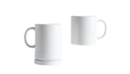  reusable drink cup with LED cleaning indicator, isolated on transparent background