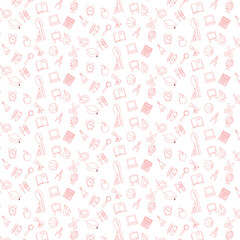 Fototapeta premium doodle art nbackground of back to school vectr.eps