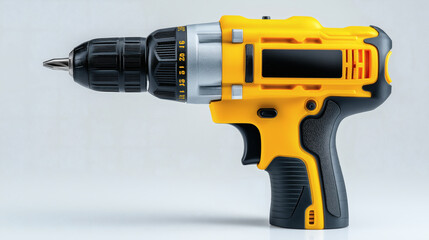 Yellow Black Cordless Drill Driver Impact Tool