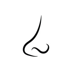 Nose icon design template isolated