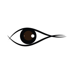 Eye icon design template isolated