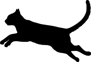 Jumping cat figure