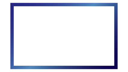 A sleek blue gradient rectangle frame over a solid black backdrop creates emphasis.
