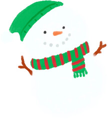 눈사람 일러스트